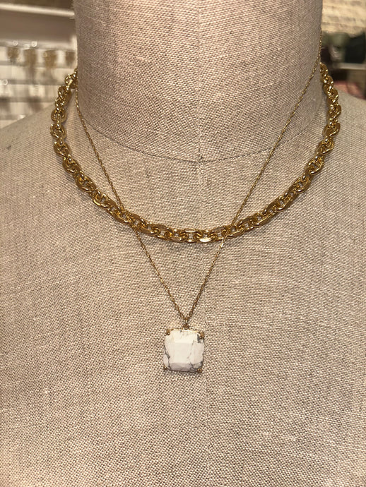 Stone Short Necklace