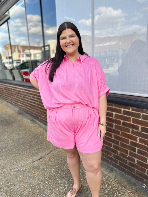 Perfectly Poised Pleated Shorts