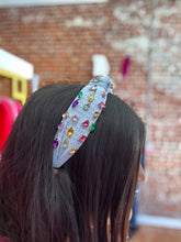 Load image into Gallery viewer, Solid Color Waffle Jeweled Headband