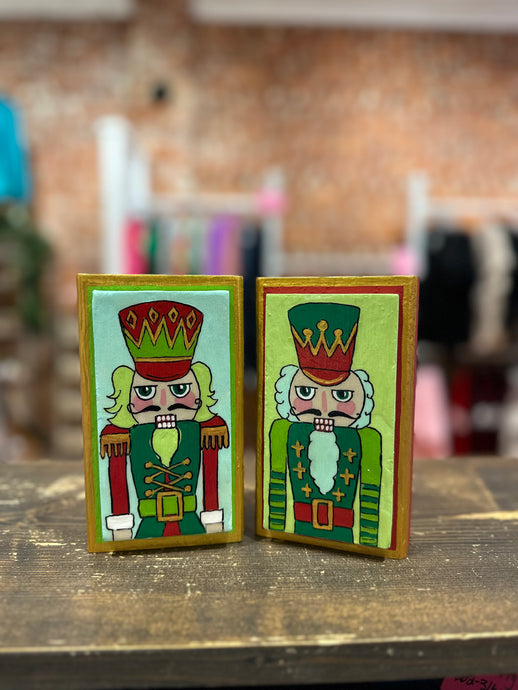 Handpainted 4x6 Wooden Nutcracker Block