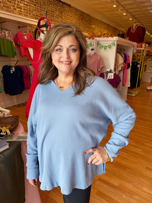 The Waffle Knit Top