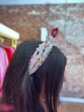 Load image into Gallery viewer, Solid Color Waffle Jeweled Headband