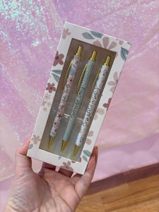 Floral Pens For Bible Study