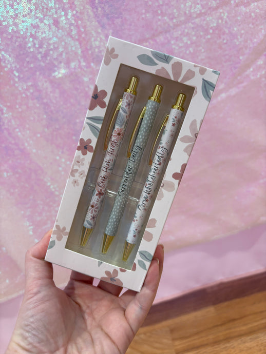 Floral Pens For Bible Study