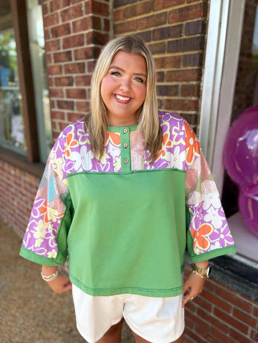 Sage Blossom Top