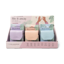 Load image into Gallery viewer, Lemon Lavender File It Away Nail Care Kit